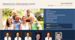 Desktop Screenshot of dermatologyandskinsurgerycenter.com